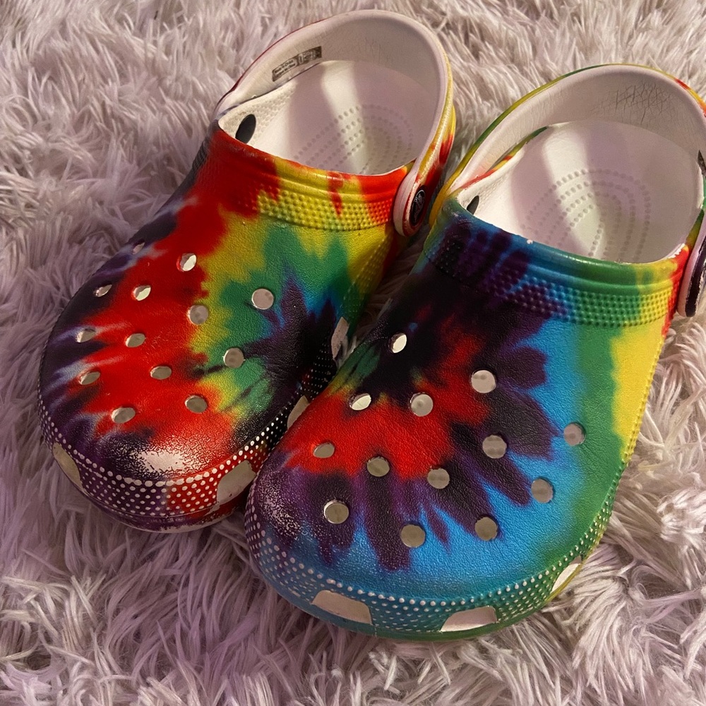 Tye Dye Crocs